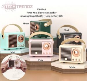 Vintage Bluetooth Speaker - Pink